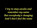 keane - everybody changing with lyrics 3D 