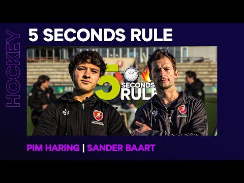 5 SECONDS RULE ⏱️🔥 | Pim Haring & Sander Baart (HC Oranje-Rood)