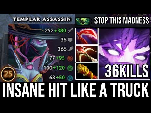 WTF 1 Kill Per Min Ana Templar Assassin Insane Hit Like a Truck 36Kills 900GPM - DotA 2 Pro Gameplay