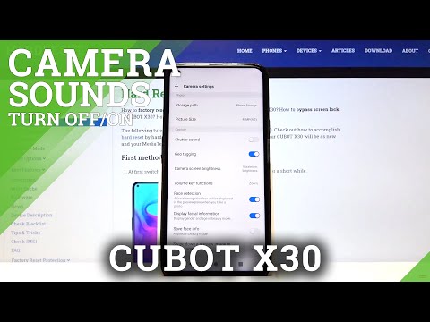 How to Turn Off Camera Shutter Sound in CUBOT X30 – Limit Camera Sounds
