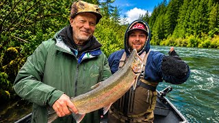 His First Winter Steelhead in 30 YEARS (Oregon Coast Fishing) 