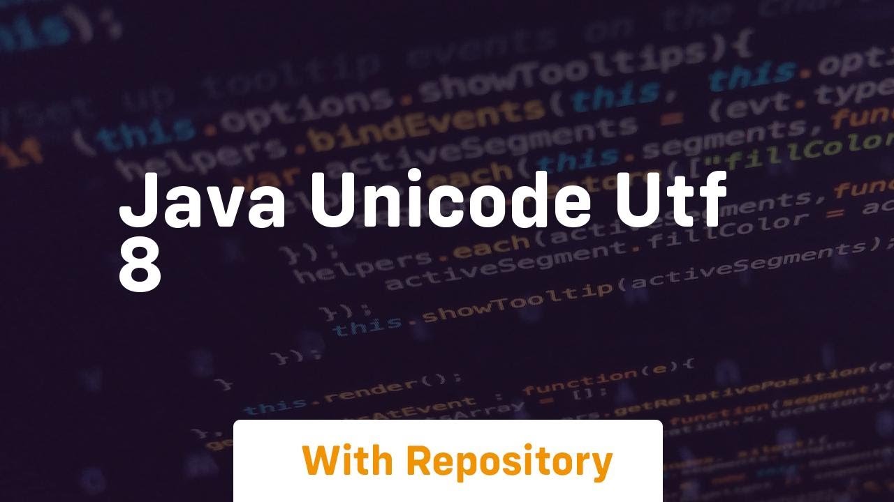java unicode utf 8