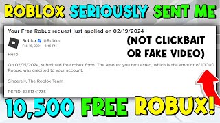 ROBLOX Seriously Sent Me FREE ROBUX!? (Get Yours NOW!)