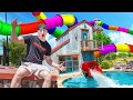 24 HOURS On A PRIVATE RESORT Challenge!