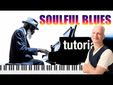 RAY OF LIGHT BLUES, 12-bar Slow Blues in C, Piano Tutorial, ,