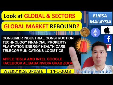 Weekly KLSE BURSA Update - 14-1-2023💥 Look at GLOBAL & SECTORS💥 GLOBAL MARKET REBOUND?💥