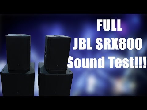 JBL SRX800 Series Sound Test!