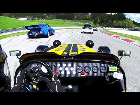 Caterham R300 vs Porsche 934 on Track