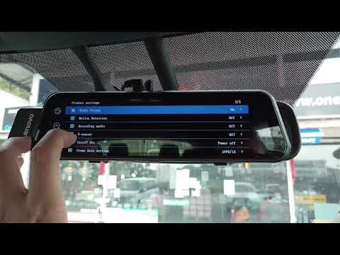 Mazda CX-8 Installed Lenovo V7 Plus 2 Way Mirror Full Screen DVR Driving Video Recorder