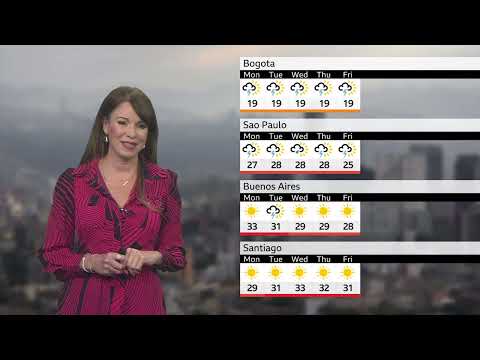 BBC Weather today in South and Central America - January 26th 2026