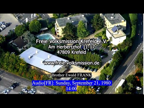 Brother Ewald FRANK. Sunday,  September 21, 1980  14:00