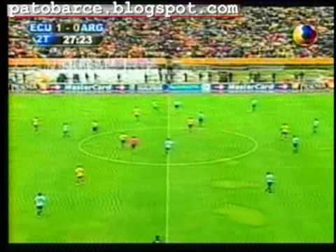 Ecuador 2 Argentina 0. 10 de Junio 2009. Relatos de television ecuatoriana