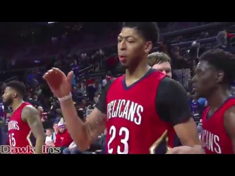 Anthony Davis 59 points at Pistons (Full Highlights) (02/21/16) UNREAL Career HIGH!
