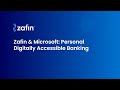 Zafin & Microsoft: Personal Digitally Accessible Banking