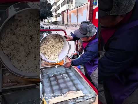 Traditional puffed rice snack MAKING process is so SATISFYING to watch DAILY 🍬🔥