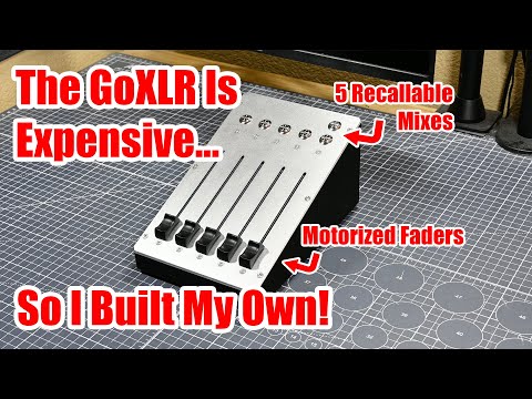 I Built A DIY Application Volume Mixer with Motorized Faders and Recallable Presets!