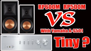 Video thumbnail for Klipsch RP600M VS Klipsch RP500M - Sound Comparison with Yamaha A-S501 Integrated Amplifier by E Project