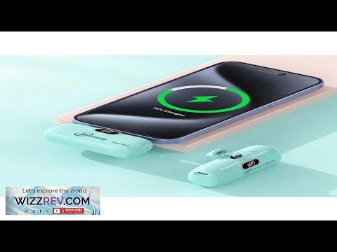 WINSWAY Winsway 5000mAh Mini Portable Charger With Built In Cable Compact Power Bank