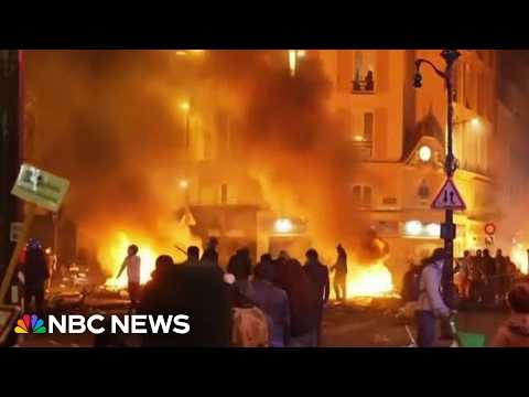 Curfews in effect after violent protests engulf France