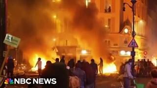 Curfews in effect after violent protests engulf France