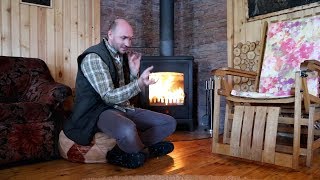 Печь-камин Godin Taheto. Отопление дачи зимой. От -2 до +20. Как быстро?