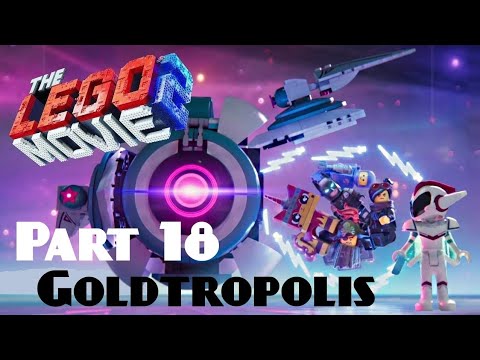 The LEGO Movie 2 Videogame - 100% Free Roam Walkthrough Part 18 - Goldtropolis