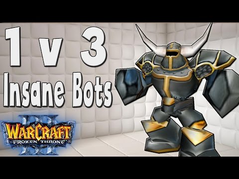 Warcraft 3 - 1 vs 3 Insane Computers
