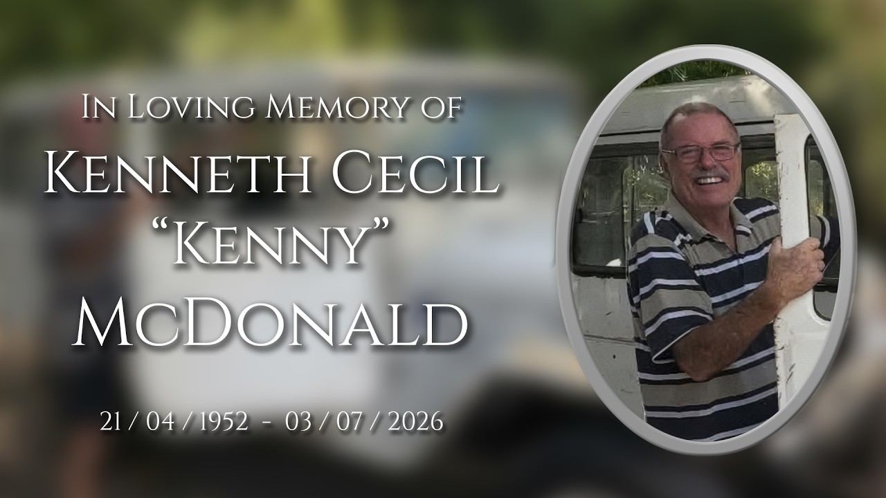Memorial service livestream thumbnail for Kenneth Cecil McDonald