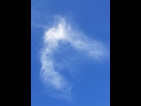 Angel cloud in the sky while praying the Rosary // QPM VLOG