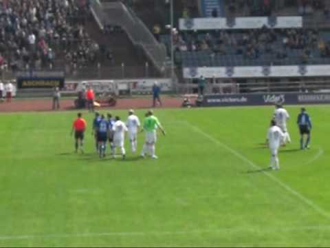FCS vs. Schalke II (10.04.10) - Freistoß + Gelb-Rot