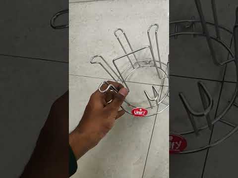 Unify stainless steel glass holder for 6 glasses, for dining...