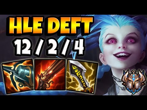 Deft JINX vs EZREAL [ ADC ] Patch 11.4 Ranked Challenger Korea ✅
