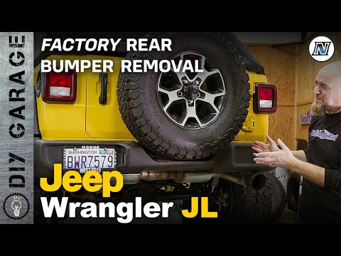 Jeep Wrangler JL - How to Remove Factory REAR Bumper & Tire Carrier