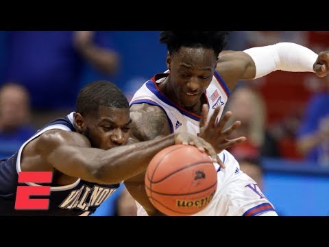No. 1 Kansas holds off Villanova in back-and-forth contest | College Basketball Highlights