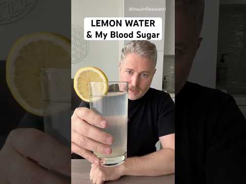 Lemon water and my blood sugar. #glucose #bloodsugar #insulinresistant1 #lemonwater
