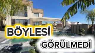 BÖYLESİ GÖRÜLMEDİ , 608 m2 İÇERİSİNDE, AKILLI CONSEPT, FULL EŞYALI 4+1 LÜX VİLLA