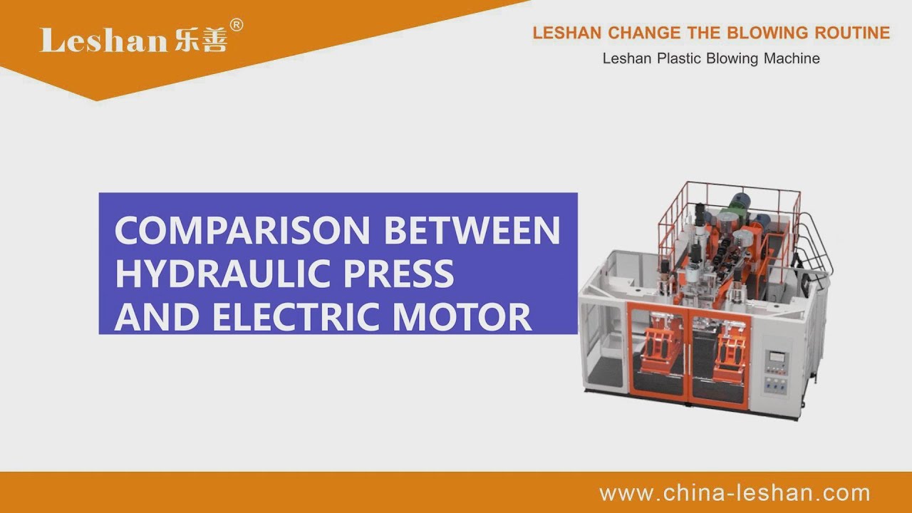 Comparison of hydraulic press and electric motor of blow molding machine