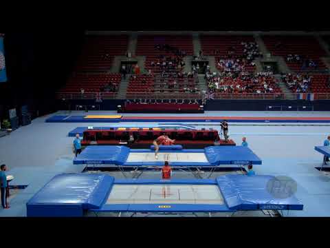 KISHI Ayano (JPN) - 2017 Trampoline Worlds, Sofia (BUL) - Qualification Trampoline Routine 2