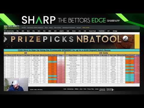 Prizepicks plays from Madness