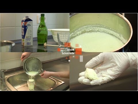 Kunststoff aus Milch herstellen