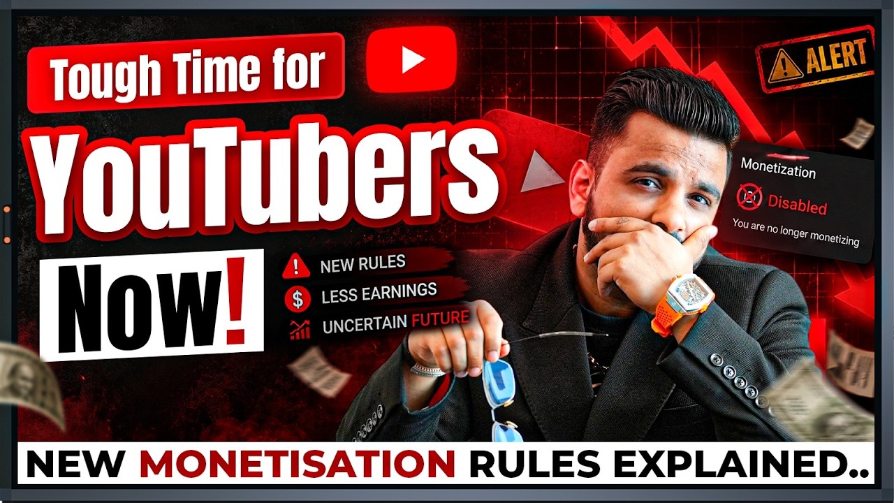 Tough Time for YouTubers Now 😨 | New Monetization Rules Explained