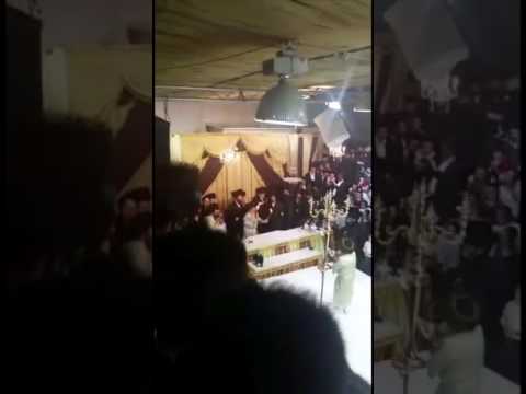 Reb Gamliel Rabinowitz Dances With Torches @ Pinsk-Karlin Simchas Beis Hashoeva