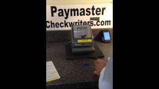 Paymaster Checkwriter 9000-9