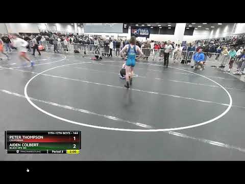 144 lbs Cons  Round 4   Peter Thompson, California vs Aiden Colbert, Black Ops WC
