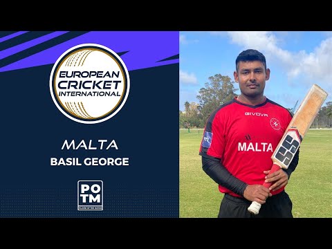 POTM: B. George - MAL vs ROM | Highlights | ECI Valletta Cup T20I, Malta Day 2 | ECI22.010