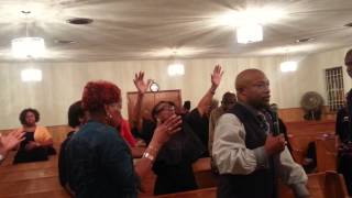 Apostle & Pastor Stewart working in the Holyghost