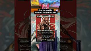 Sephiroth, Fabled SOLDIER opening hand! #edh #mtg #mtgcommander #cards #tcg #magic