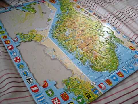 Ozzy with Norway Puzzle Map
