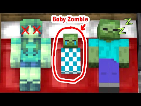 The Reunion Of Baby Zombie And His Dad - Minecraft Animation
