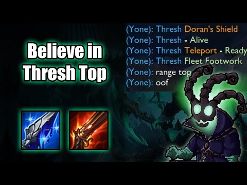 BELIEVE in AD Thresh Top - Massacre the Mordekaiser - League of Legends Full Off Meta Game